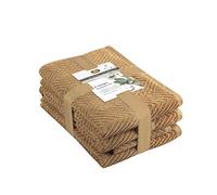Gözze - Towel Set, 2 Hand Towels (50 x 100 cm), 2 Bath Towels (70 x 140 cm) and 2 Guest Towels (30 x 50 cm), 100% Cotton, 480 g/m² - Sand