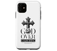 Gof Over Everything Religious Christian Cross Faith Jesus Case for iPhone 11