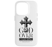 Gof Over Everything Religious Christian Cross Faith Jesus Case for iPhone 14 Pro