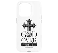 Gof Over Everything Religious Christian Cross Faith Jesus Case for iPhone 15 Pro