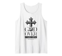 GOF Over Everything Religious Christian Cross Faith Jesus Tank Top