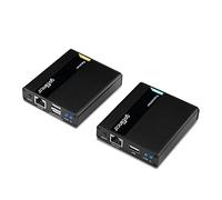 gofanco 1080p HDMI USB KVM Extender over CAT6 / CAT7 Cable - up to 230 ft (70 m), 2 x USB 2.0 Keyboard/Mouse, Fast Zero Latency, HDMI Loopout, Lightning/Surge/ESD Protection (KVMHDExt70)