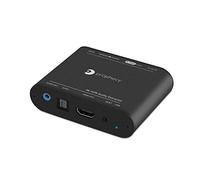 Gofanco Prophecy HDMI 2.0 Audio Extractor & Repeater, HDMI to Optical Toslink + 3.5mm Stereo Analog Output - 4K 60Hz, HDR, HDCP 2.2, EDID, CEC, De Embedder, TAA Compliant, Black