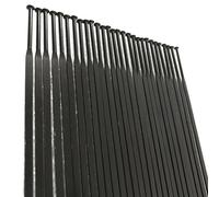 GOFDASY 12pcs Spokes straight pull stainless steel Gauge 14G Bladed Black wheel part Road disc bike(246mm)