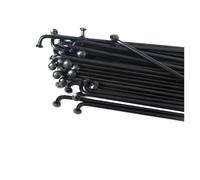 GOFDASY 20pcs 12G Black Bike Spokes 2.6mm Diamater Bicycle Spokes With Nipples 70mm-262mm Electric Cycling(226mm 20pcs)