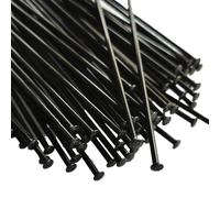 GOFDASY 24pcs For Bicycle spoke steel wire spoke stainless steel spoke 14G 2.0mm straight head straight pull round spoke For bicycle accessories(261mm)