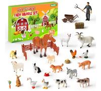Goffii Advent Calendar 2024 Children, Farm Advent Calendar, A Gift Before Christmas, with 18 Farm Animals, Supports Early Childhood Education, Suitable for Children from 3 Years