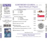 GOFFREDO GIARDA: OPERA OMNIA PER ORGANO NEW CD