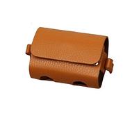 gofidin Golf Ball Pouch Bags Outdoor Travel Case Golf Ball Bag Portable Waist Storage Bag PU Leather for Golf Sports Holds 2 Balls and 4 Golf Tees(Brown)