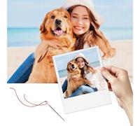 Gofission Custom 11ct Stamped Cross Stitch Kits for Adults Beginners, Personalized Your Own Photo DIY Pre Printed Embroidery Set with Accessories 30x40cm