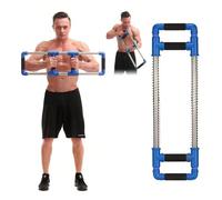 GoFitness Push Down Machine - Chest Exerciser at Home Workout Equipment, Arm Trainer - Portable Spring Resistance Exercise Gym Kit for Home, Travel or Outdoors
