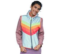 gofluo. Dark Flow Hi-Vis Vest XL Rainbow Zip Jacket Cycling Gear, gray