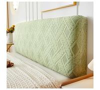 GOFOHIMI Bed Headboard Slipcover Sets,Headboard Covers for Double Bed/Small Double,Dustproof All-inclusive Elastic Headboard Protection Cover,Polyester Jacquard Headboard Cover,Matcha,150cm