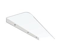 GOFOHIMI Curved Door Canopy Rain Awning Window Garden Canopy,Front/Back Door Cover Sun Protection,Rain Protection Patio Porch Shelter,3.5 Mm Thick Transparent Polycarbonate (50x350cm/20 x138)