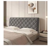 GOFOHIMI Thicken Quilted Headboard Cover,Soft Stretch Bed Headboard Slipcover, Universal Full Size Short Plush Dustproof Protectors for Bedroom Decor,Dark gray,150cm
