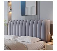 GOFOHIMI Velvet Bed Headboard Slipcover for Queen Full Twin King Size Bed,Quilted Bed Headboard Cover Thicken Headboard Dustproof Protector Cover,Dark gray,150CM