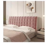 GOFOHIMI Velvet Bed Headboard Slipcover Protector Stretch Single/Double Bed Headboard Covers All-inclusive Upholstered Backrest Cover,Gray pink,120cm