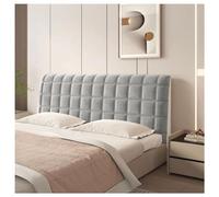 GOFOHIMI Velvet Bed Headboard Slipcover Protector Stretch Single/Double Bed Headboard Covers All-inclusive Upholstered Backrest Cover,Light gray,150cm