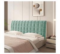 GOFOHIMI Velvet Bed Headboard Slipcover Protector Stretch Single/Double Bed Headboard Covers All-inclusive Upholstered Backrest Cover,Pea green,150cm