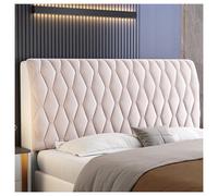 GOFOHIMI Velvet Headboard Covers for King Size Bed Headboard Cover Queen Full Dustproof Headboard ProtectorHead Board Cover Twin Headboard Slipcover,Beige,180cm