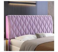 GOFOHIMI Velvet Headboard Covers for King Size Bed Headboard Cover Queen Full Dustproof Headboard ProtectorHead Board Cover Twin Headboard Slipcover,Purple,200cm