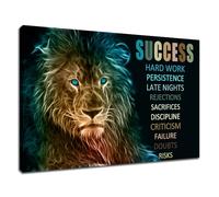 GoForArt Dream Big Motivational Canvas Wall Art, Inspirational Famous Quote Bedroom Living Room Decor, Positive Modern Landscape Mountain Office Dorm Room Poster Print (Inspirational-15, 12.00" x