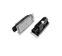 GOFORJUMP 2pcs Car LED Number License Plate Light Direce Replacement Lamp For R/enault Clio Megane Twingo II Lagane II5D Vel Satis Master