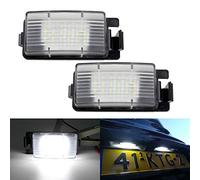 GOFORJUMP 2Pcs White Car LED License Plate Light Replacement Number Plate Lamp For N/issan 350Z 370Z GTR For I/nfiniti G25 G35 G37