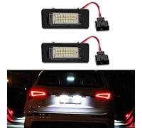 GOFORJUMP 2PCS White Error Free 24 LED License Plate Light Lamp For PASSAT B8 Led for A/udi A4 B8 Led license A5 S5 TT Q5 PASSAT R36 8T0943021