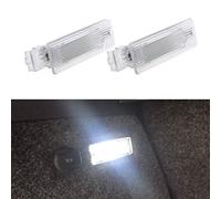 GOFORJUMP 2PCS White LED Car Trunk Luggage Interior Light Lamp Error Free for V/olkswagen Compatible For V/W Compatible For G/olf MK5 Polo Compatible For P/assat for J/Etta DC 12V