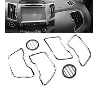 GOFORJUMP 6pcs Chrome Car Interior Air conditioning vent Trim Air Outlet Cover for 2012 2013 2014 2015 2016 2017 K/ia Sportage R