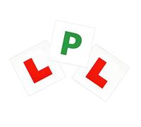 GoFriend 2 Pack Extra Strong Fully Magnetic L Plates Stickers and 1 Pack Fully Magnetic P Plate Learner Sticker for New Drivers, Perfect for Driving Security