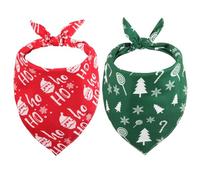 Gofshy 2 Pack Christmas Dog Bandanas, for Dog, Pet Scarf for Boy Girl, Holiday Bandana Bibs Handkerchief for Large and Extra Large Dogs
