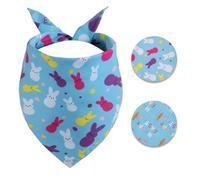 Gofshy Easter Dog Bandana XLarge -1 Pack, Premium Durable Triangle Reversible Dog Scarf, Adjustable Puppy Bandana Breed Bib Handkerchief for Girl or Boy Large