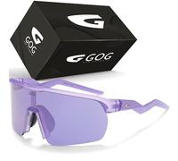 GOG HERVOR Unisex Sports Sunglasses, Cycling Glasses & Running Glasses with Blue Reflex, UV400 Protection & Category 3 for Intensive Training, purple, One Size