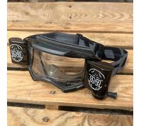 Goggle-Shop Black Scott Fury Roll-Off Motocross Enduro Goggles with Rip N Roll 48mm WVS Black Canisters | Adult