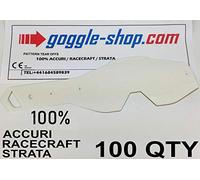 Goggle-Shop Motocross Tear Offs 100 Quantity to fit 100% Racecraft