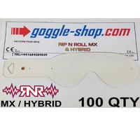 Goggle-Shop Motocross Tear Offs 100 Quantity to fit Rip N Roll