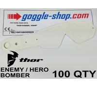 Goggle-Shop Motocross Tear Offs 100 Quantity to fit Thor Enemy