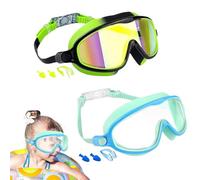 Goggles for Swimming - Wide View UV Kids Swimming Goggles - Anti-Fog No Leaking Eyewear with Nose Clip UV Protection for Diving Snorkeling Beach Pool Summer Girls Boys Youth