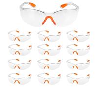 Goggles Safety Glasses for Work 12PCS Clear Safety Glasses, Eye Protection-Glasses, Lab Goggles Safetys Eyeglasses OverGlassess Eyewear Safetys OcularGoggles for Work Construction Laboratory Chemistry