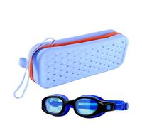 Goggles Storage Case, Silicone Swimming Goggles Holder 7.68x2.95x1.97 inches, Portable Organizer with Lanyard, Water Sport Accessory Bag, Protective Travel for Gym, Pool, Beach Use