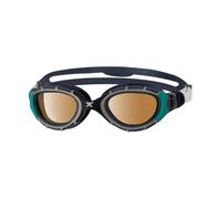 Zoggs Predator Flex Adult Swimming Goggles | Polarized Ultra Lens, Anti-Fog, UV Protection, Quick-Adjust Strap, Curved 180° Vision | Pool and Open Water
