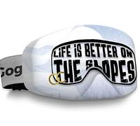 GogglesCover Premium: Protective ski and snowboard goggles cover, lifeis better on the slopes design
