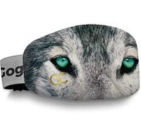 GogglesCover Ski Goggles Protective Cover, Protective Goggle Cover Portable, Ski Goggle Cover Sleeve Anti-Scratch, Ski Goggles Accessories, Ski Equipment, Wolf Design