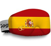 GogglesCover Ski Goggles Protective Cover, Protective Goggle Cover Portable, Ski Goggle Cover Sleeve Anti-Scratch, Ski Goggles Accessories, Ski Equipment, Spanish Flag Design