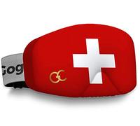 GogglesCover Ski Goggles Protective Cover, Protective Goggle Cover Portable, Ski Goggle Cover Sleeve Anti-Scratch, Ski Goggles Accessories, Ski Equipment, Swiss Flag Design
