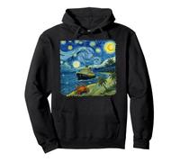 Gogh Cruising Vintage Sailing Van Gogh Art Cruise Vacation Pullover Hoodie