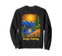 Gogh Fishing Fisher Art Post-Impressionist Style Sweatshirt
