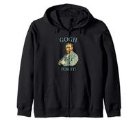 Gogh for it! Funny Van Gogh Joke Meme Zip Hoodie